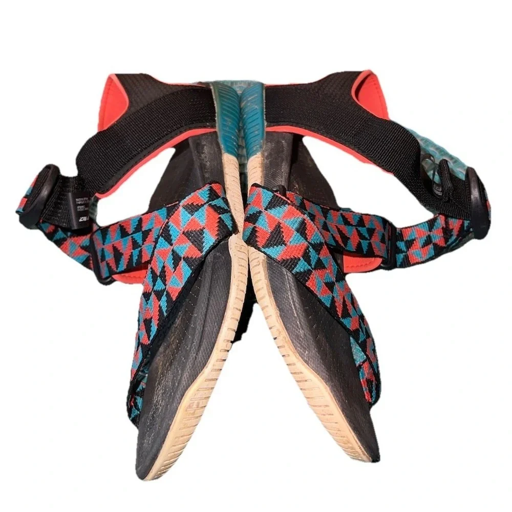 Chaco Women's Size 7 Confluence Sandals Multi Teal Orange Hiking Sport Strappy - Picture 9 of 10